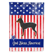Carolines Treasures BB3287GF USA Patriotic Toy Fox Terrier Flag Garden Size  Small multicolor