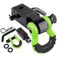 thumbnail image 1 of AUTOBOTS Récepteur d'Attelage 2, 45,000 Lbs Résistance à la Rupture Récepteur Robuste avec 58 Vis Goupille, 34 Manille, Accessoires de Remorquage pour la Récupération du Véhicule hors Route Vert & Noir, 1 of 4