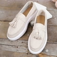 thumbnail image 5 of Wowcloth Women's Fashion Casual Loafers – Comfortable Slip-On with Tassel Detail & Round Toe Flat Sole for Versatile All-Season Casual Footwear, 5 of 8