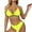 Yellow, variant on Pimfylm Women High Waisted Bikini Set High Waisted Bathing Suits Push Up Two Piece Swimsuits(Yellow,M)