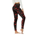 thumbnail image 1 of Gibobby Leggings para San Valentín Mujer Pantalones casuales cómodos para mujer Leggings deportivos con estampado para corazones(Multicolor, XL), 1 of 3
