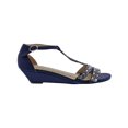 thumbnail image 2 of Bellini Womens Laaris Peep Toe Ankle Strap T-Strap Sandals, 2 of 3