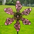 thumbnail image 3 of CNKOO Aesthetic Butterfly Pattern Windmill Decor Weather Resistance Beautiful Iron Windmill Statue for Garden, 3 of 10