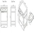 thumbnail image 4 of Arden 2-Drawer Wood Nightstand with Open Shelf/Driftwood White, 4 of 9