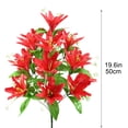 thumbnail image 2 of Exquisite European‑Style Artificial 18‑Head Lily Bouquet, Realistic Fake Floral Arrangement for Home Decor, Beautiful Simulation Lily Shooting Props for Wedding and Desktop Ornament, 20in/50cm, D, 2 of 6