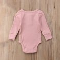 thumbnail image 3 of Bellafa Newborn Sleepers Baby Girl Onesie Long Sleeve Ribbed Knit Romper Unisex Baby Coming Home Jumpsuit Outfit, 3 of 6