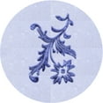 thumbnail image 1 of Ahgly Company Indoor Round Patterned Lavender Blue Area Rugs, 8' Round, 1 of 6