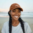 thumbnail image 4 of Dalix Salty Embroidered Cotton Beach Baseball Cap Adjustable Dad Hat Womens in Washed Orange, 4 of 5