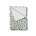 thumbnail image 2 of Mint Soft Flannel Fleece Throw Blanket, Culinary Herbs Cooking Ingredient Sage Thyme Oregano Pepper Parsley, Cozy Plush for Indoor and Outdoor Use, 50" x 60", Olive Green Plum White, by Ambesonne, 2 of 6