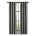 thumbnail image 5 of Curtainworks Malta Indoor Curtain, Polyester Room Darkening Faux Silk Grommet Single Panel, Pewter, 50" x 108", Adult, 5 of 5