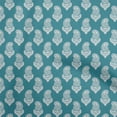 thumbnail image 1 of oneOone Tissu Polyester Lycra Bleu Sarcelle Tissu pour Robe Tissu Imprimé au Mètre 56 Pouces de Large, 1 of 5