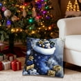 thumbnail image 6 of Xuniizn Christmas Pillow Covers 18x18 inch Xmas Decorations Soft Plush Faux Fur Wool Christmas Throw Pillow Cases Winter Holiday Decor for Sofa Living Room, 6 of 7