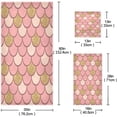 thumbnail image 2 of Coolnut 3 PCS Towel Beautiful Mermaid Sparkle Pink and Gold Fish Scales Cotton Bath Towel Set (1 Bath Towel, 1 Hand Towel, 1 Washcloth) for Bathroom, Super Soft and Quick Dry Towels, 2 of 6