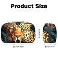 thumbnail image 5 of Leopard Digital Bag Oxford Cloth Waterproof Charger Pouch Cable Organizer Box Charger Organizer Box 5.9x9.44x3.14 in, 5 of 6