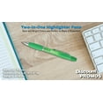 thumbnail image 4 of 10 Two in one Highlighter Pens Pack - Ballpoint, Silver Accents - Green, 4 of 5