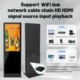 thumbnail image 7 of MWE 55" Floor Stand 4K Touch Screen LCD Display Android 9.0 Totem Digital Signage Displays Free Customized LOGO Indoor Information Interactive Advertising Kiosk Player,Black, 7 of 7