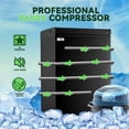 thumbnail image 3 of 70L Chest Freezer Small Deep Freezers WANAI Mini Top Door Freezer Storage Basket 7 Temp Control Black, 3 of 8