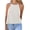 White, variant on Sleeveless Solid Color Women Halter Casual Tank Tops Camisole