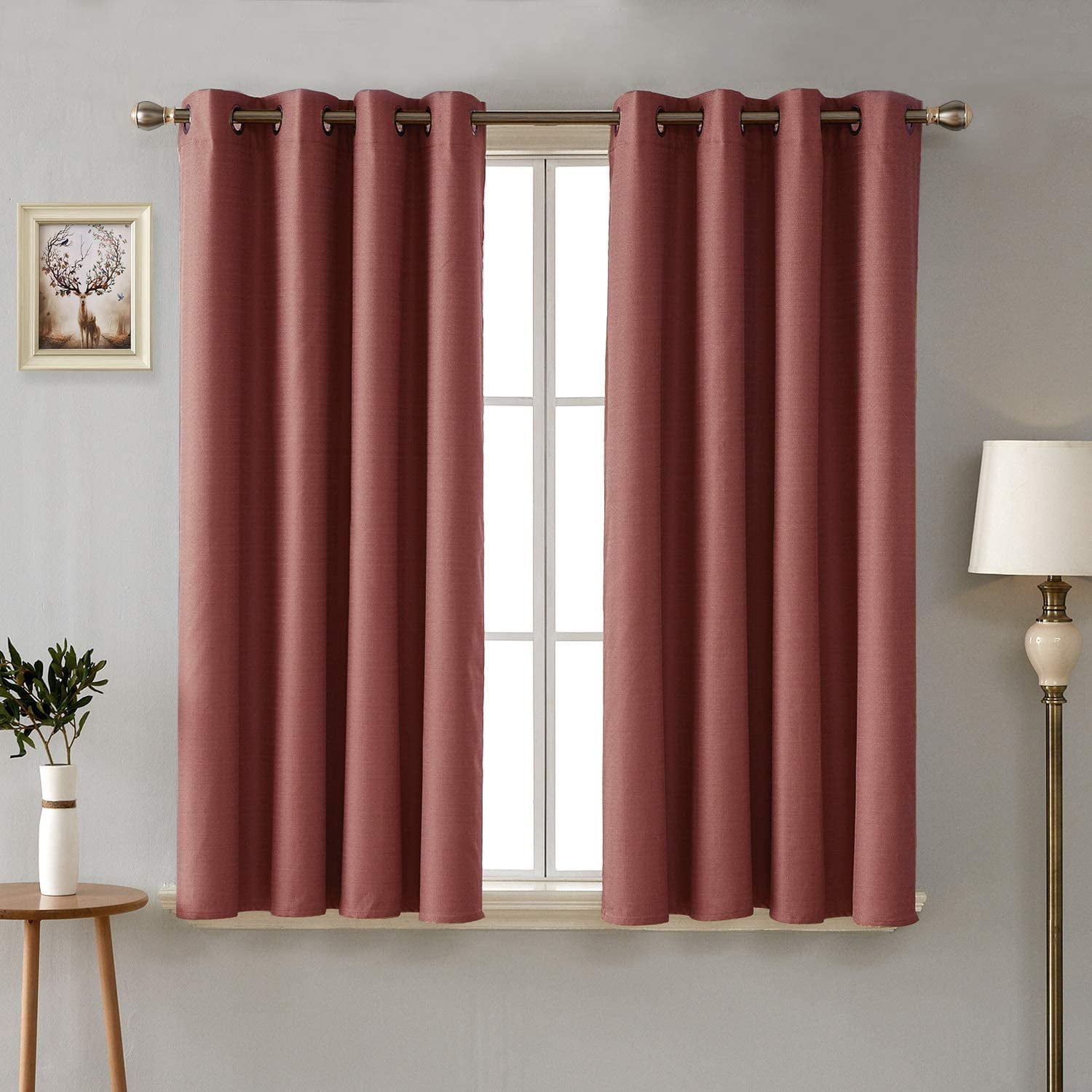Deconovo Windiow Thermal Insulated Blackout Curtain with Coating Back