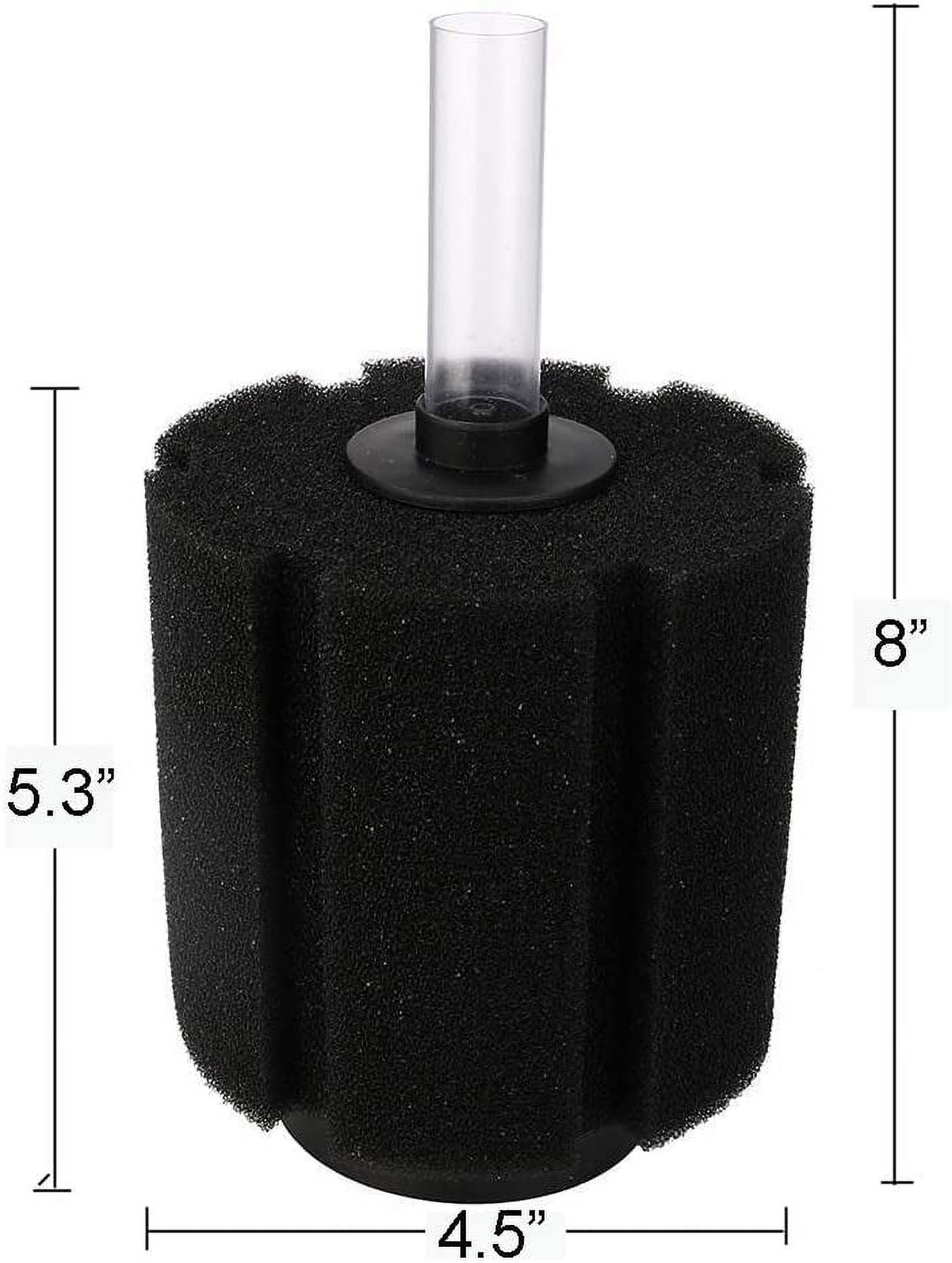 aquapapa bio sponge filter for betta fry aquarium fish tank up to 55 gal, 3-pack (l)