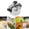 thumbnail image 1 of Pressure Cooker Universal Compound Bottom Easy to Open and Close Aluminium Pressure Canner for Gas ,Flat Top ,Induction, 1 of 7