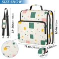 thumbnail image 2 of FORMRS Zipper Binder with Shoulder Strap 2-inch Ring 500 Sheet Capacity File Bag, Green Abstract Pattern, 2 of 5