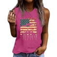 thumbnail image 2 of Xdegoge Patriotic American Flag Soldier Graphic Tank Top for Women Sleeveless Crewneck 4th of July Military USA Pride Summer Casual Loose Fit Independence Day Vacation Shirts Tops, 2 of 4