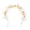 Orange, variant on mdesiwst Fairy Girl Headband Bright Color Imitation Pearls Flower Decor Princess Hair Hoop Party Crown Hair Accessory