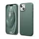thumbnail image 1 of Funda de silicona líquida Elago para iPhone 13 de 6.1 pulgadas, color verde oscuro, 1 of 8