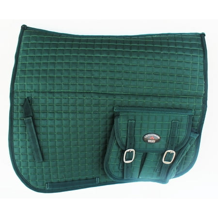 - Horse Quilted ENGLISH SADDLE PAD FUR Aussie Australian Dressage Pockets 7290