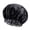 Bk Gy, variant on Satin Lined Waterproof Double Layer Shower Cap Haircare Women Beauty Salon Hat Headwear Shower Bathroom Supplies