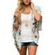thumbnail image 1 of Kimonos con estampado floral de verano para mujer, cárdigan de gasa de media manga suelta, blusas informales para cubrir Ormromra HMYH037-11, 1 of 2