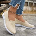 thumbnail image 2 of oqasdz Women's Casual Shoes Plus Size Slip On Close Toe Mesh Breathable Flat Bottom Walking Shoes Solid Color Comfort Trendy Versatile Outdoor Summer, 2 of 7