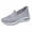 Gray, variant on Loafers for Women 2026 Fashion Mesh Walking Shoes Breathable Sport Gym Fitness Trainers Athletic Shoes Casual Slip on Sock Sneakers Black Size 6