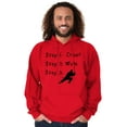 thumbnail image 4 of Crawl Walk Ninja Stealth Karate Men Big & Tall Graphic Hoodie Brisco Brands 2X, 4 of 6