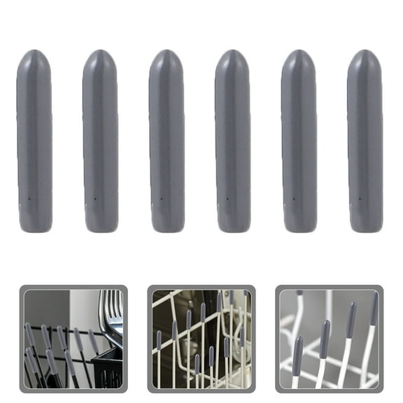Masteelf 100pcs Universal Dishwasher Prong Repair Tips For Dishwasher Racks Plastic End Caps For Prong Tip Protection Wire Thread Covers For Dishwashers