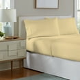 thumbnail image 4 of Pointehaven 200 GSM Flannel Sheet Set, Twin, Solid, Straw, 4 of 8
