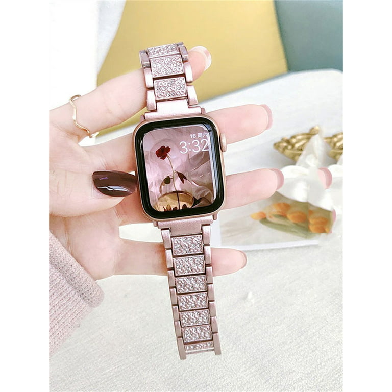 YuiYuKa Bling strap Compatible with Apple Watch band 45mm 41mm