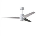 thumbnail image 4 of Super Janet three-blade ceiling fan in Gloss White finish with 60” solid barn wood tone blades and dimmable LED light kit&nbsp;, 4 of 5