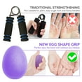thumbnail image 3 of Emlimny Hand Grip Strength Trainer Set of 3, Stress Relief Ball for Adults and Kids, Wrist Rehab Therapy Hand Grip Equipment Ball Squishy Tools (Purple/Green/Black), 3 of 6