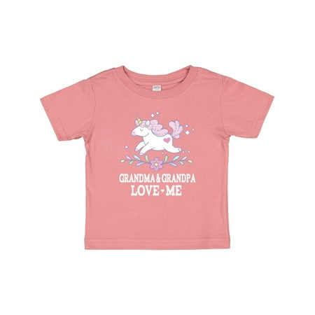 

Inktastic Grandma and Grandpa Love Me Unicorn Gift Baby Girl T-Shirt
