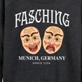 thumbnail image 3 of Instant Message - Fasching Masks  - Women's Lightweight French Terry Long Sleeve Shirt, 3 of 6