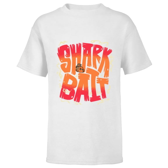 Disney and Pixar’s Finding Nemo Sharkbait Shark Bait Nemo - Short Sleeve T-Shirt for Kids - Customized-White