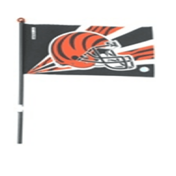 CINCINNATI BENGALS car flag Single Sided Heavy Duty 4"X6"