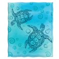 thumbnail image 1 of Couverture en Flanelle Tortue de Mer, Couverture Décorative pour Lit, Canapé, 1 of 7