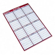 At-A-Glance PM21228 Reversible Vertical/Horizontal Yearly Wall Calendar 24 x 36
