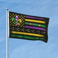 thumbnail image 3 of Mardi Gras Flag 3x5 Ft Outdoor Indoor With Grommet Garden Yard Banner Decorative Sign, 3 of 6