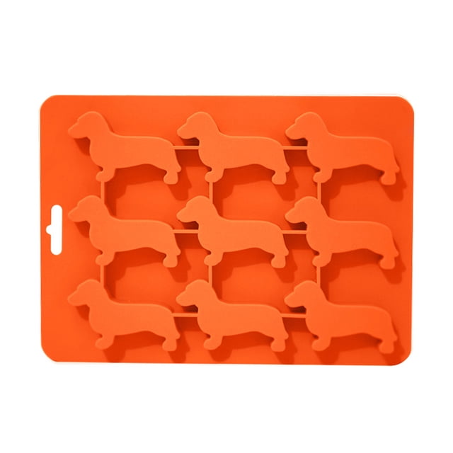 JJKBVCLO Moule à Gâteau en Forme de Chiot en Silicone pour Chocolat Demi-Muffin