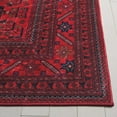 thumbnail image 5 of SAFAVIEH Orlando Martina Geometric Machine Washable Area Rug, Red/Black, 4'9" x 6'6", 5 of 12