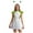 Green, variant on TiaoBug Womens Space Alien Cosplay Costume Outer Space Cutie Metallic Cap Slevee Dress with Hairhoop Green M